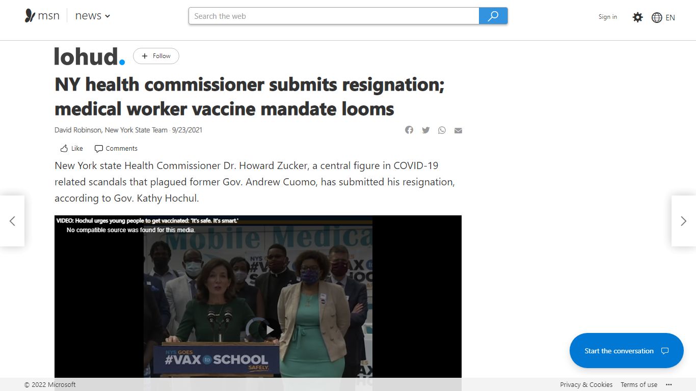 NY health commissioner submits resignation; medical worker vaccine ...